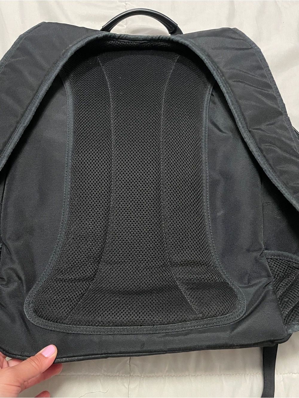 Coach Y2K Black Nylon Backpack with Silver Hardware unisex - Picture 8 of 13